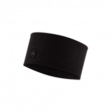 Opaska na głowę Buff Wide Headband Merino Wool - solid black